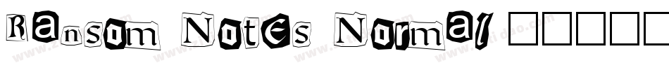 Ransom Notes Normal字体转换